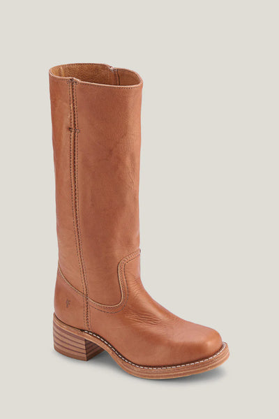 Frye 77050 Campus 14L Tall Boots in Saddle Made in the USA Saratoga Saddlery International Boutiques