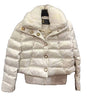 Bergen of Norway White Down Winter Jacket 41202 Classic Italian Bomber style with Rex SS24