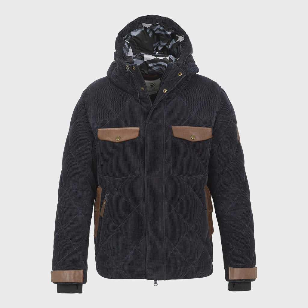 Alps & Meter Men's High West Winter Jacket in Waterproof Corduroy NAVY