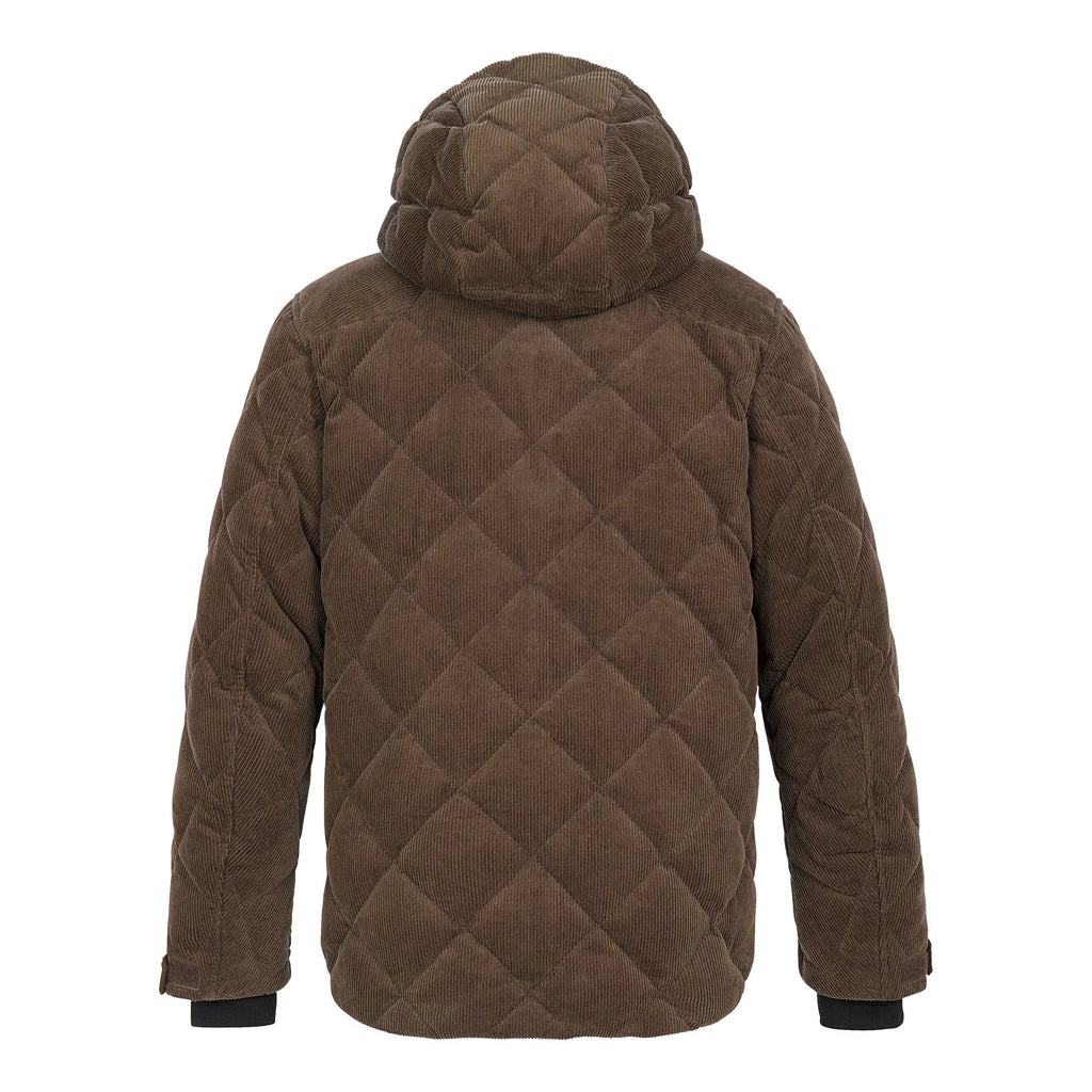 Alps & Meter Men's High West Jacket in Chocolate Waterproof Corduroy