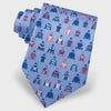 Alynn Men's Tie Jockey Chic Tie Light Blue Horse Race AL301354