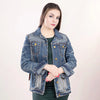 American Darling Women Leather Denim Jacket Limited Edition LC-ADJKT017