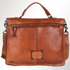 American Darling SWC171TAN Briefcase Genuine Leather Bag Laptop Bag