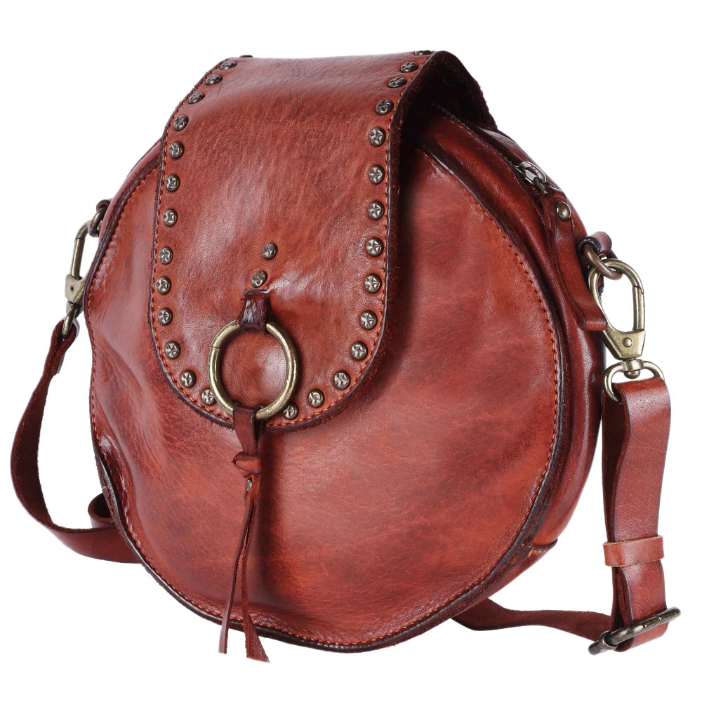 Saddle Pouch Style Western Canteen Bag Cognac SWC152CG American Darling Spaghetti Western