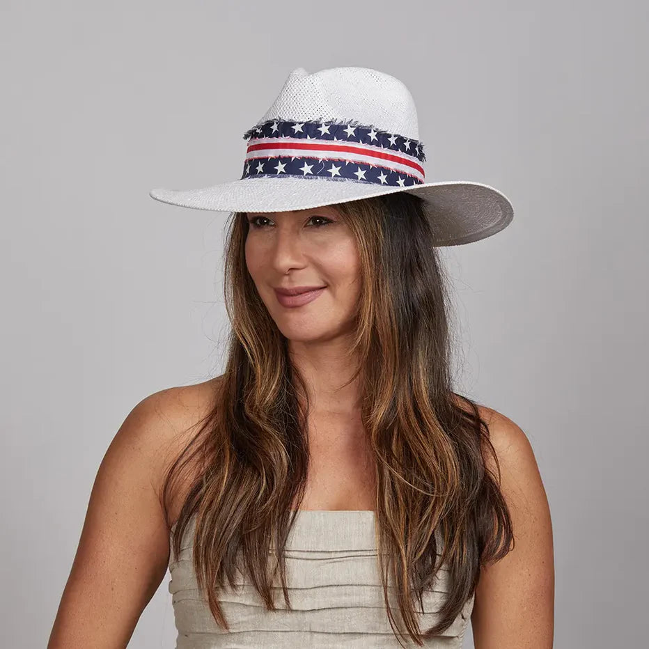 American Hat Knox White Straw Hat