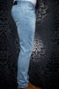 Au Noir Mens Jeans Johnny Light Blue Miami