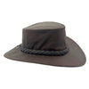 Aussie Kangaroo Leather Hat in Dark Brown by Outback Survival Gear