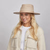 American Hat Bondi Felt Hat in Oatmeal