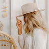 American Hat Bondi Felt Hat in Oatmeal