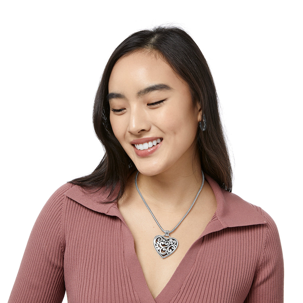 Brighton Contempo Silver Heart Necklace J49520