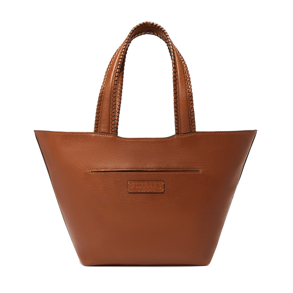 Brighton Ferrara Mystique Lily Leather Tote in Brown H38508 SS25