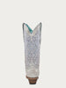 Women's White Wedding Crystal Tall Boots Corral C4103