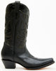 Women's Black Leather Tall Cowboy Boots Corral Boots F1382