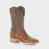 Men's Caiman Square Toe Cowboy Boots in Antique Saddle Corral Boots A4055 ON SALE