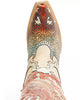 Corral A4516 Women's White Hand Tooled and Painted Fire Phoenix Cowboy Boots