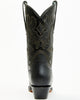 Women's Black Leather Tall Cowboy Boots Corral Boots F1382