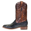 Men's Black and Brown Ostrich Square Toe Corral Boots A4051 SS21