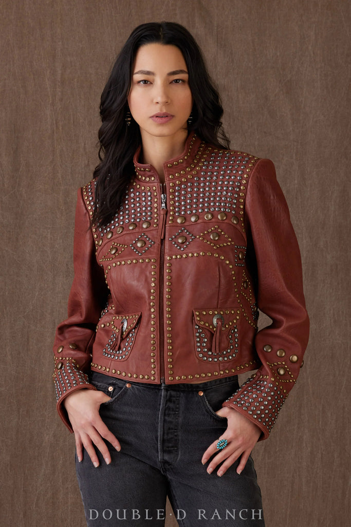 Double D Ranch Chinga Chinga Womens Soft Brown Leather Jacket