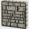 Horse Girls Wooden Box Sign 31184SS24