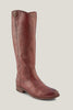 Frye Boots Melissa Button 2 Tall Leather Boots in Mahogany