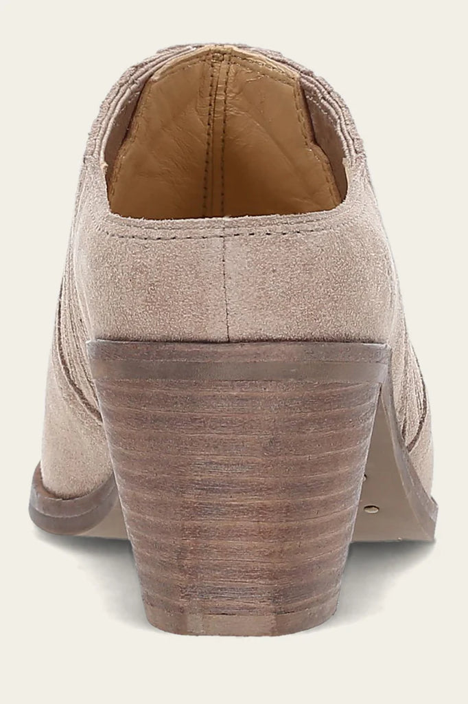 Frye Sara Western Mule Shoe in Taupe Suede Leather 41260