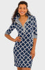 Gretchen Scott Everywhere Dress Dip & Dots Navy White