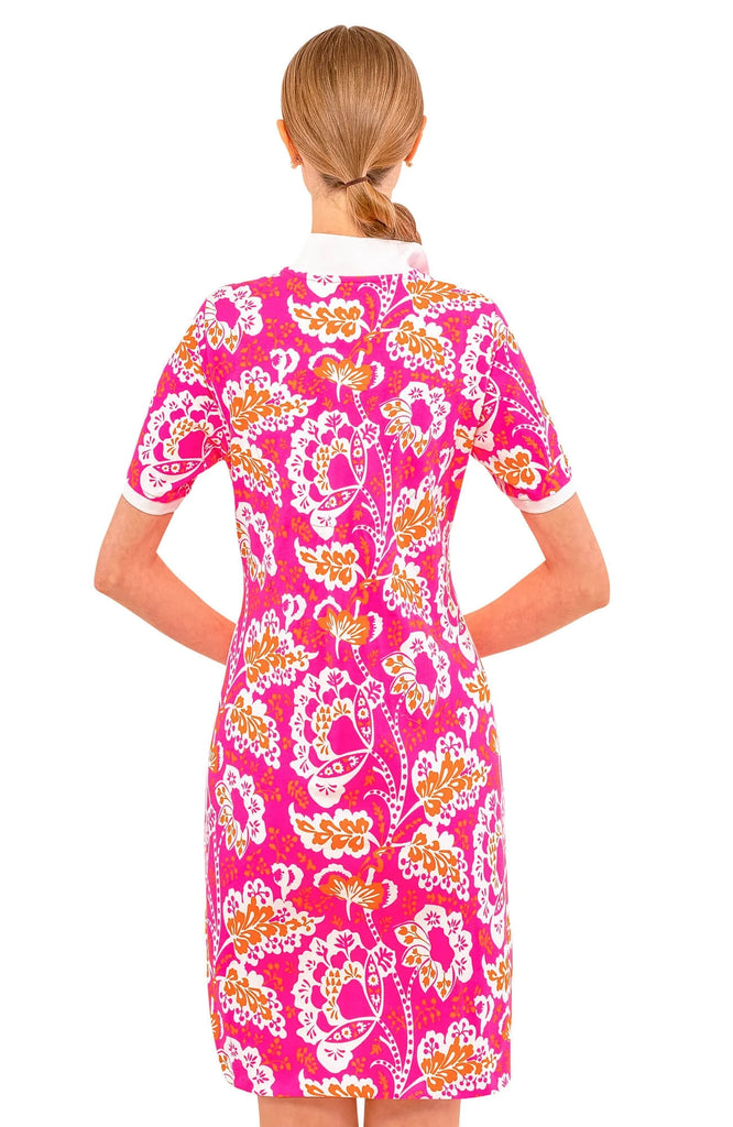 Gretchen Scott Dress DRSIFL Serve it Up Flora Pink/Orange