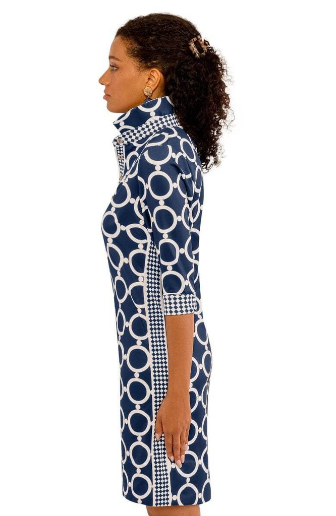 Gretchen Scott Everywhere Dress Dip & Dots Navy White