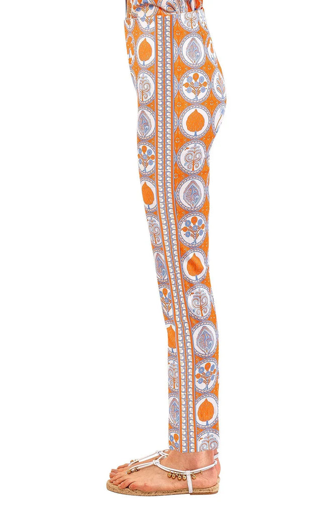 Gretchen Scott PAEQCL Pants Circle of Love Orange Periwinkle