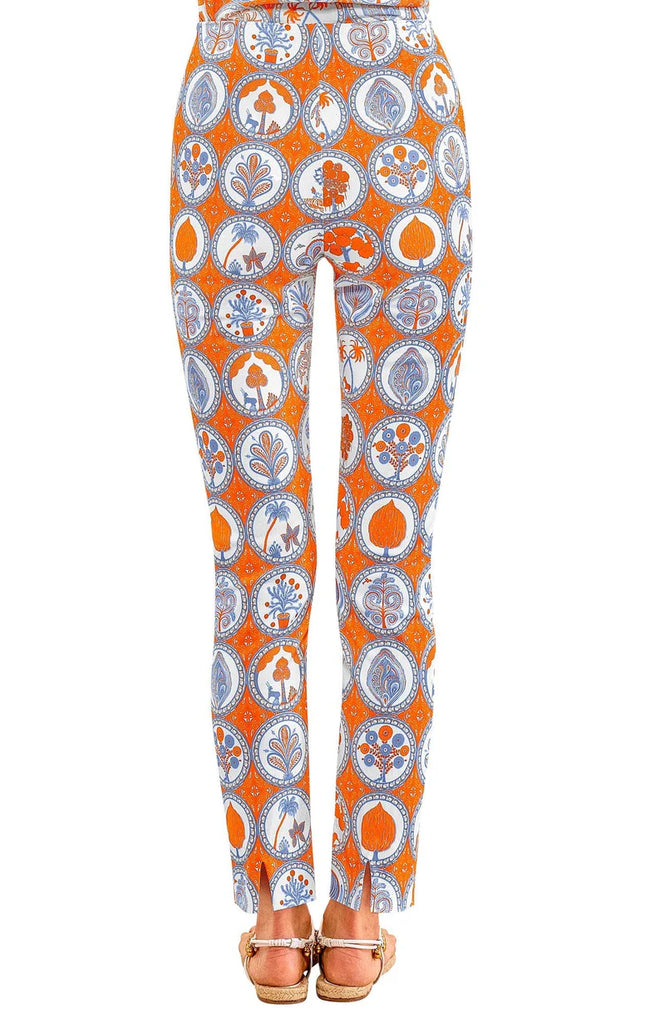 Gretchen Scott PAEQCL Pants Circle of Love Orange Periwinkle