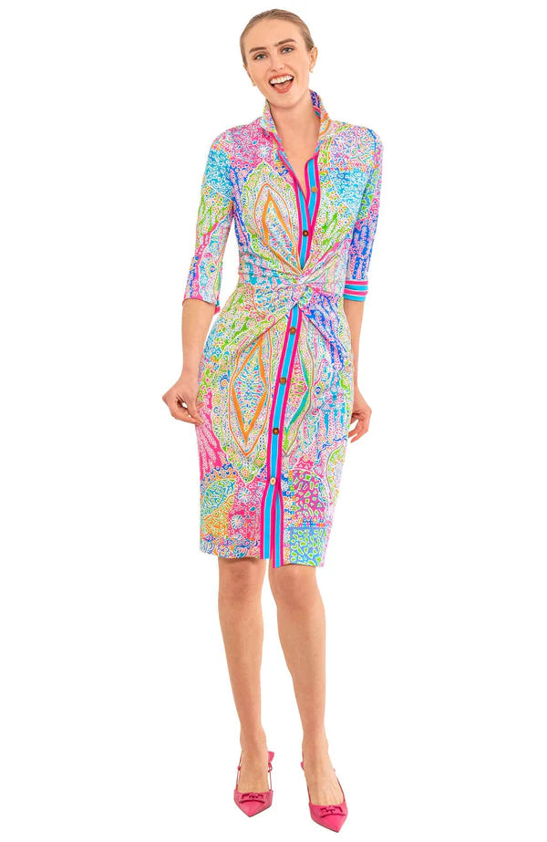 Gretchen Scott Twist and Shout Dress Grand Bazaar BRIGHTS