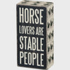 Horse Lovers Wooden Box Sign