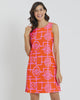 Jude Connally Beth Dress in Bamboo Lattice Apricot Pink