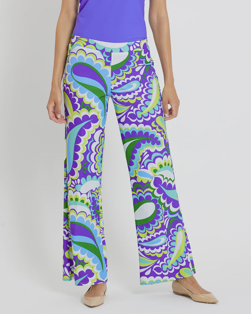 Jude Connally Trixie Pants Mod Paisely Iris Made in the USA