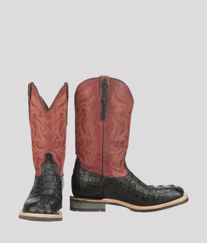 Luchese Men's CL1084 Q8 Black Roy Giant Gator