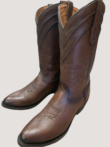 Luchesse Men's CL1074 Q8 Cowboy Boot Roy Giant Gator in Tan Cognac