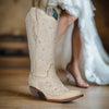 CORRAL Bone white Womens Wedding Style Cowboy Boots Z5123