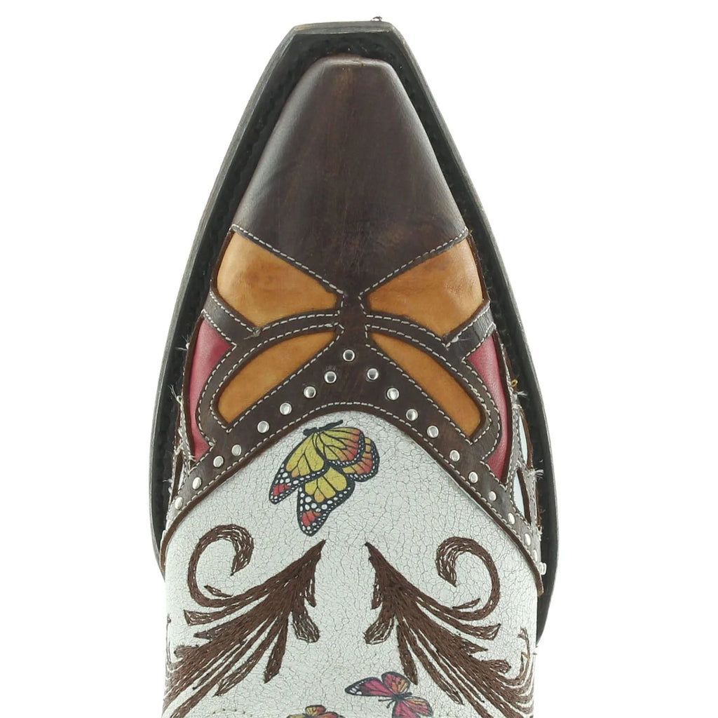 Old Gringo L3779-1 Women's Cowboy Boots Catarina in White The Day of the Dead