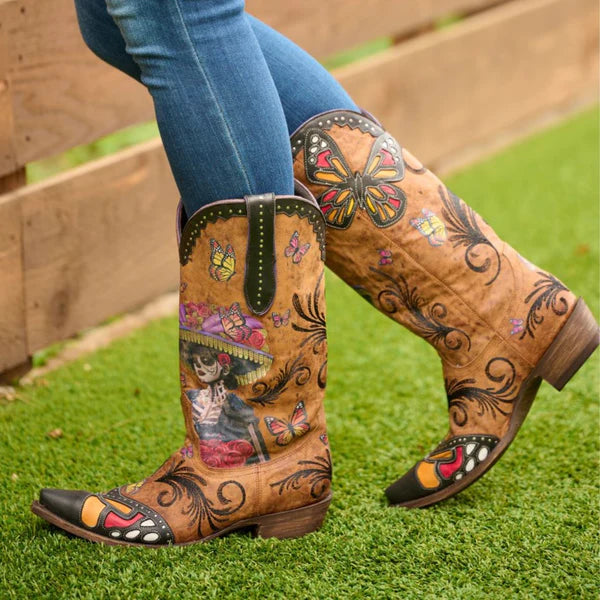 Old Gringo L3779 2 Women s Day of the Dead Cowboy Boots Catarina in Br Saratoga Saddlery International Boutiques