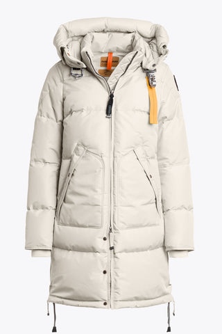 M. Miller Christina White Quilted Jacket With Natural Finn Racoon