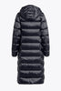 Parajumpers Leah Woman Long Down Puffer Coat in Black Pencil ON SALE 23WM-POPUSX33