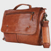 Spaghetti Western SWC408TAN Briefcase Genuine Leather Messenger Bag SS25