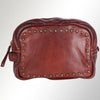 Spaghetti Western SWC200 Toiletry Genuine Studded Leather Bag SS25