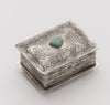 J. Alexander Small Silver Box Turquoise SS24