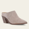 Frye Sara Western Mule Shoe in Taupe Suede Leather 41260