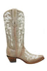 Corral Bone Floral Embroidered Swarovski Crystal Boots C3178