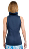 Gretchen Scott Ruffneck Top Sleeveless in Navy TPRNNS - Saratoga Saddlery & International Boutiques