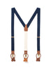 JJ Suspenders Navy Tides - Classic Navy Suspenders - Saratoga Saddlery & International Boutiques