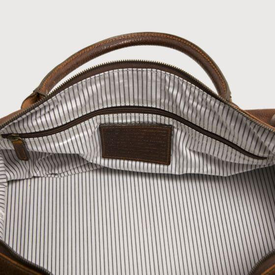 Moore & Giles James Club Bag in Titan Milled Brown